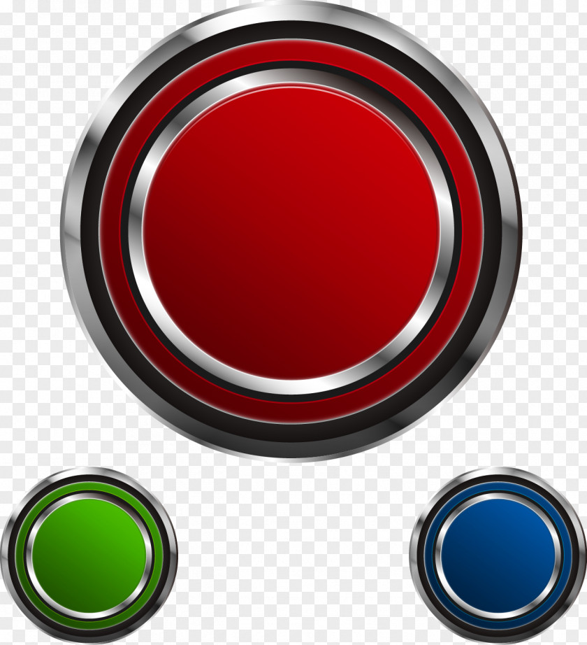 Vector Red Button Free Game Push-button Euclidean PNG
