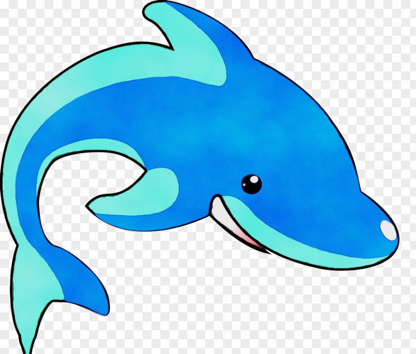 Bottlenose Dolphin Blue Aqua Short-beaked Common PNG