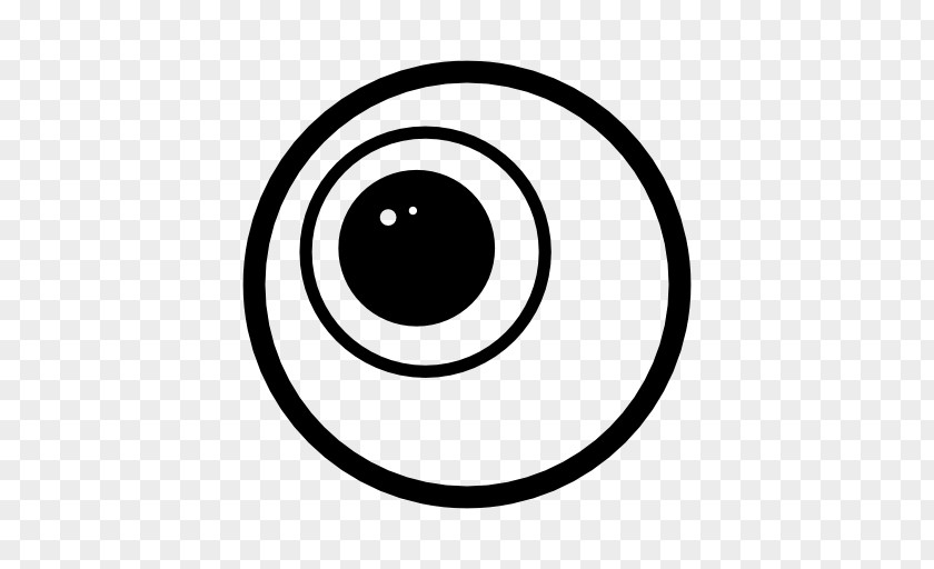 Circle Eye White Black M Clip Art PNG