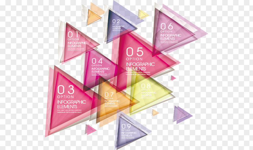 Colorful Abstract Geometric Triangle Gradient Geometry Euclidean Vector PNG