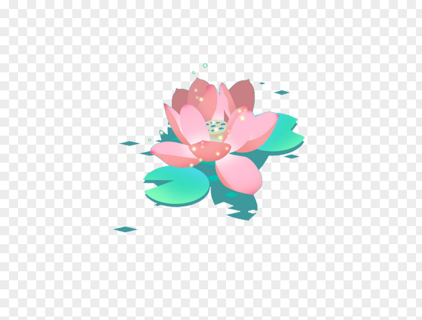 Lotus Petal Turquoise PNG