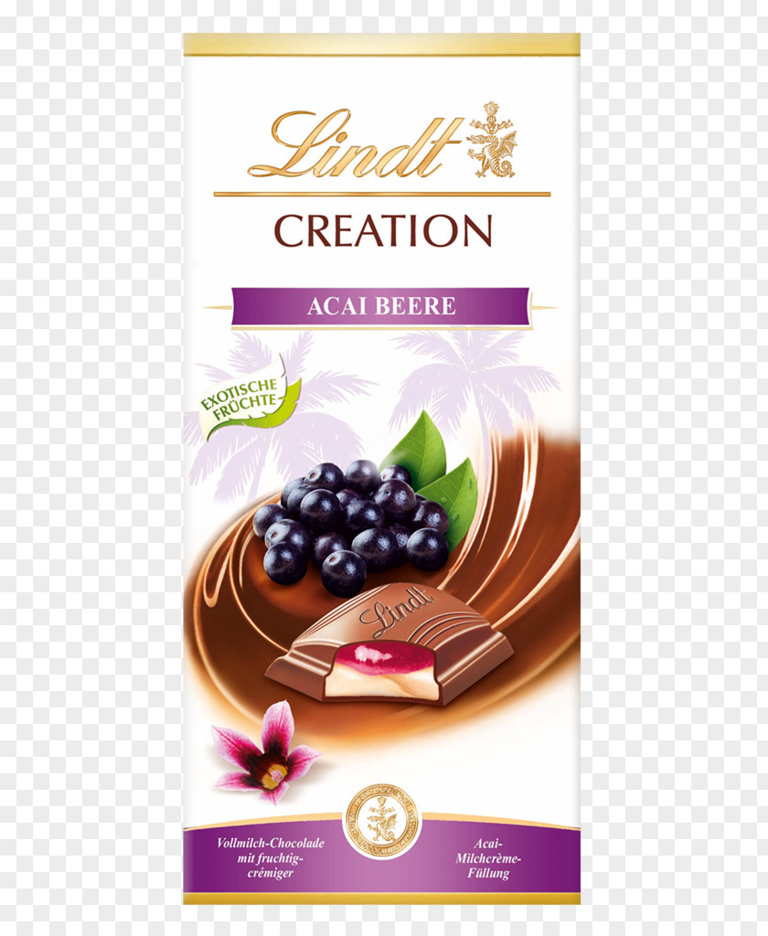 Acai Berry Chocolate Bar Truffle Cream Milk Stuffing PNG