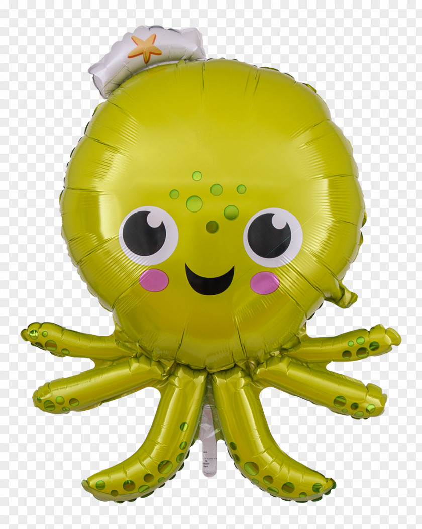Birthday Octopus Balloon Party Helium PNG