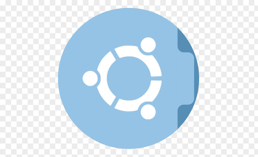 Folder Ubuntu Blue Logo PNG