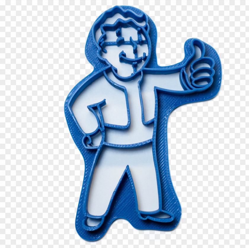 Matterhackers Cobalt Blue Character Fiction Figurine PNG