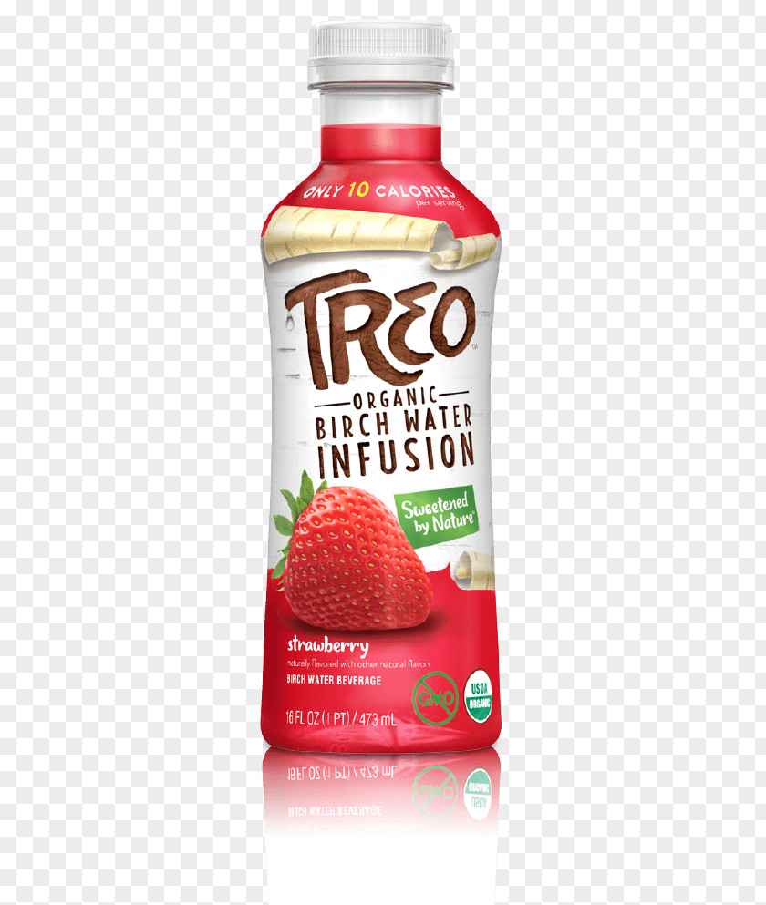 Strawberry Flavor Birch Sap Organic Food Drink PNG