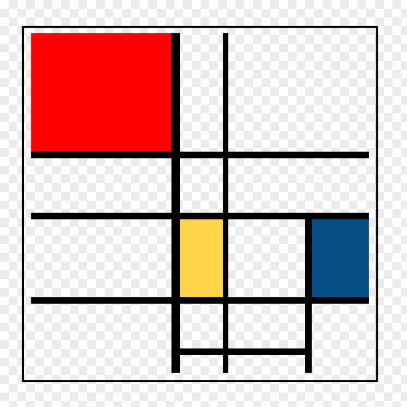 The Quran Calligraphy Composition II In Red, Blue, And Yellow De Stijl Painting Painter Artist PNG