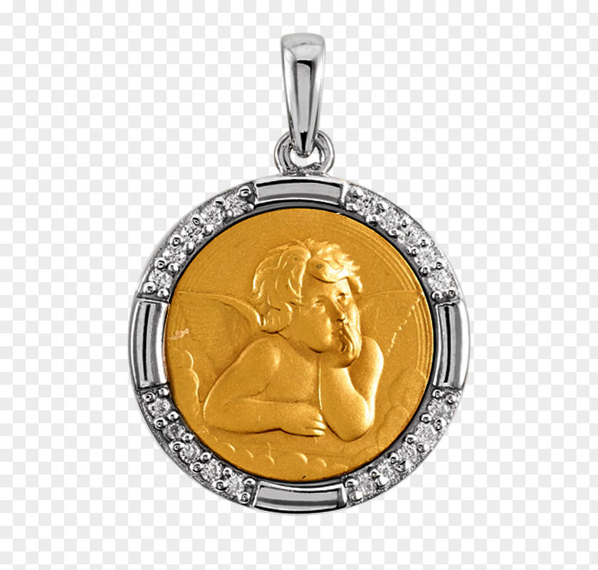 Medal Locket Silver Gold PNG