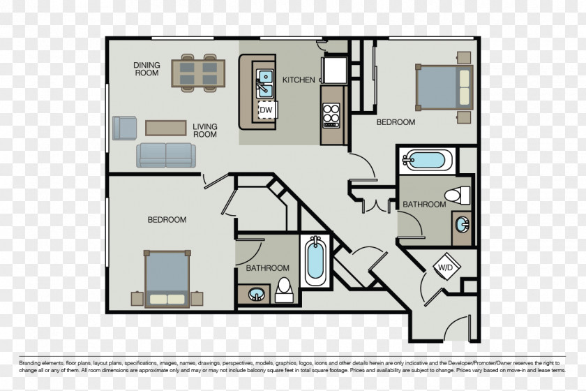 Bed Bedroom Apartment Floor Plan Renting PNG