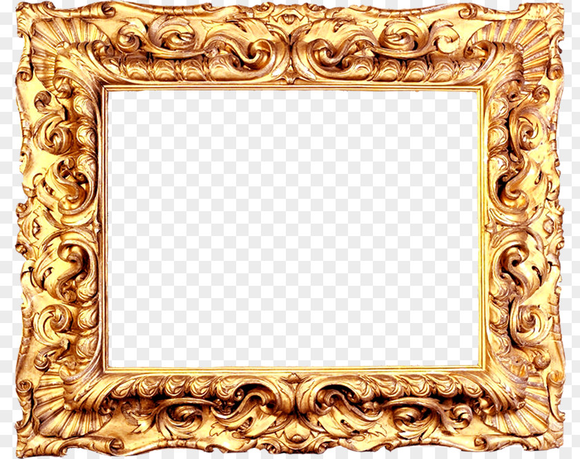 Gold Frame Picture Jayne Thompson Antiques Mirror Clip Art PNG