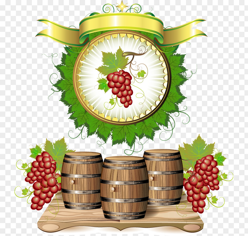 Grapevine Wine Beer Barrel Grape PNG