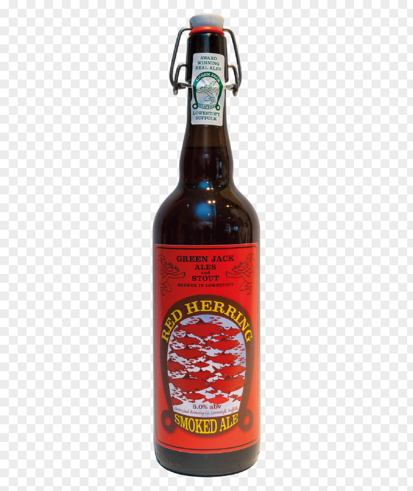 Smoked Herring Ale Beer Bottle Glass PNG