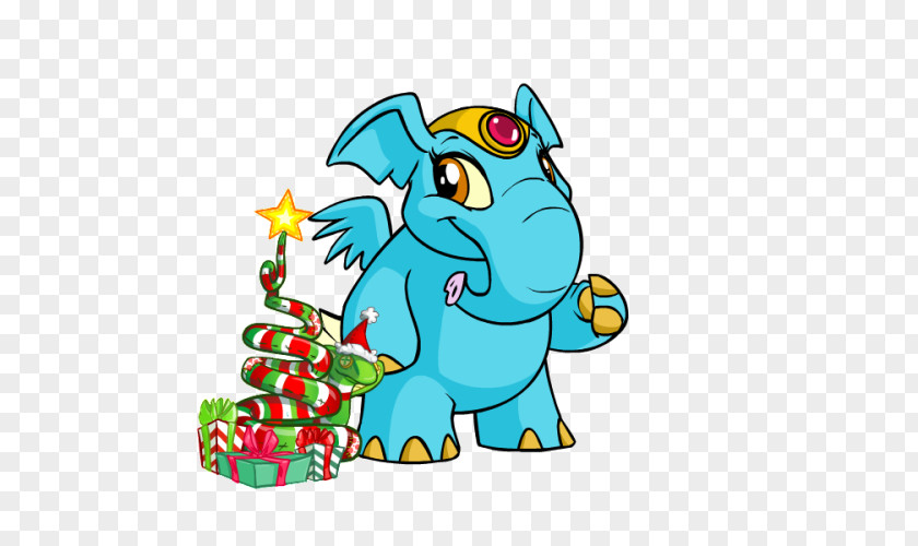 Elephante Neopets Color Blue Yellow Green PNG