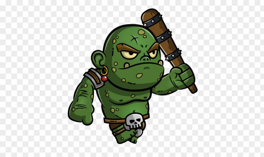 Hand-painted Style Animation Ogre PNG
