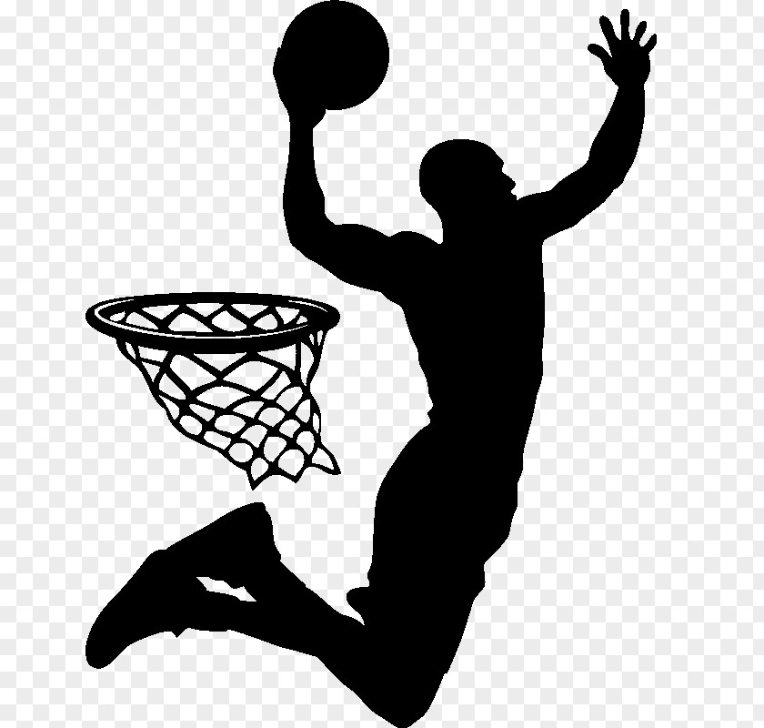 Michael Jordan Slam Dunk Basketball Player Silhouette Sport PNG