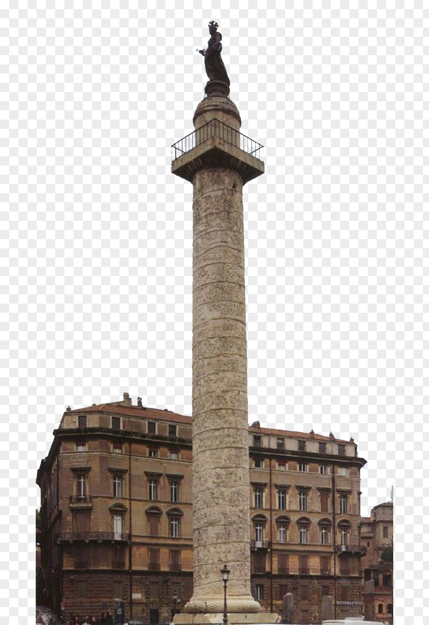 Trajan's Column Trajans Ancient Rome Relief Architecture PNG