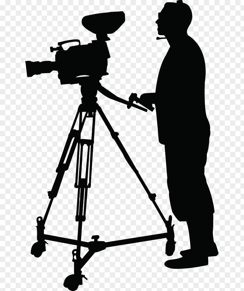 Cameraman Silhouette Camera Operator Clip Art PNG