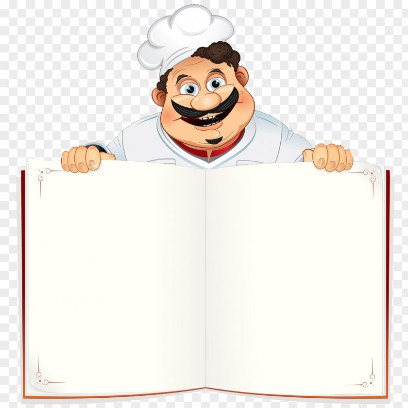 Hand-painted Cartoon Chef PNG cartoon chef clipart PNG