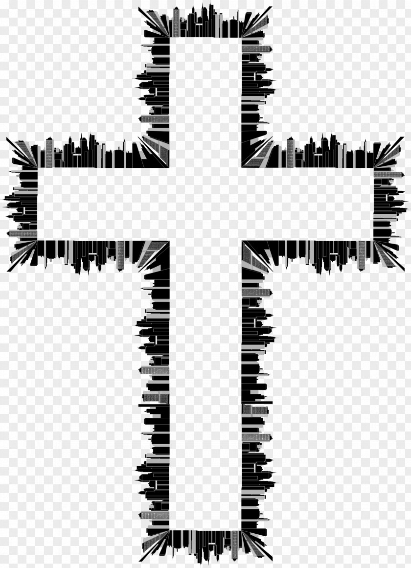 Christian Cross Symbol City Clip Art PNG