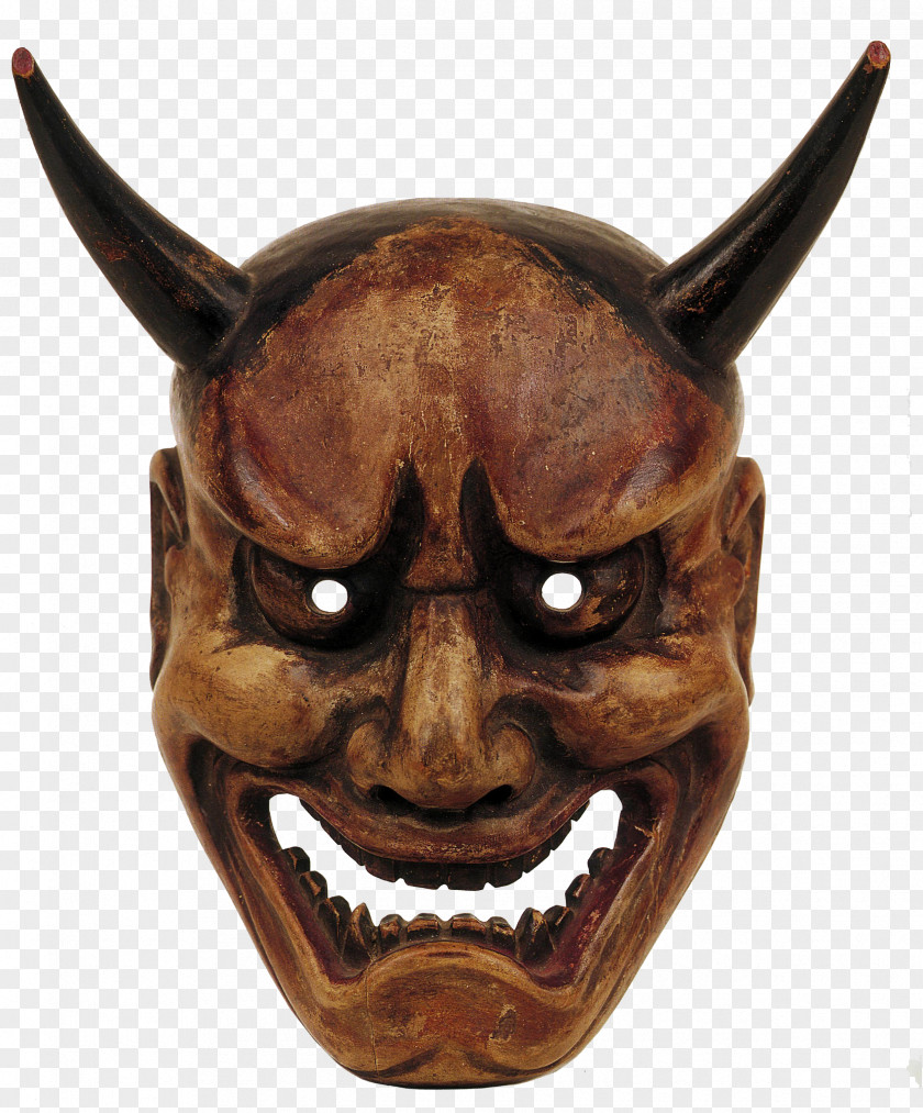 Demon Hannya Mask Noh Theatre PNG