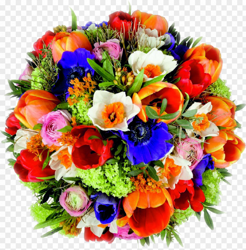 Flower Floral Design Bouquet Birthday Cut Flowers PNG