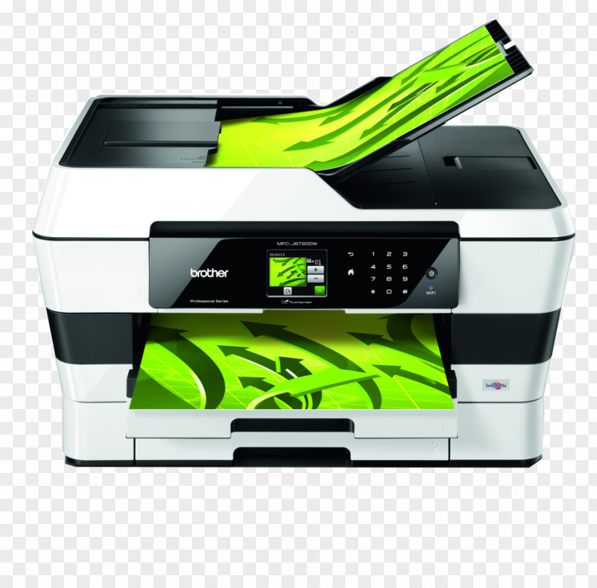 Printer Multi-function Brother Industries Inkjet Printing Image Scanner PNG