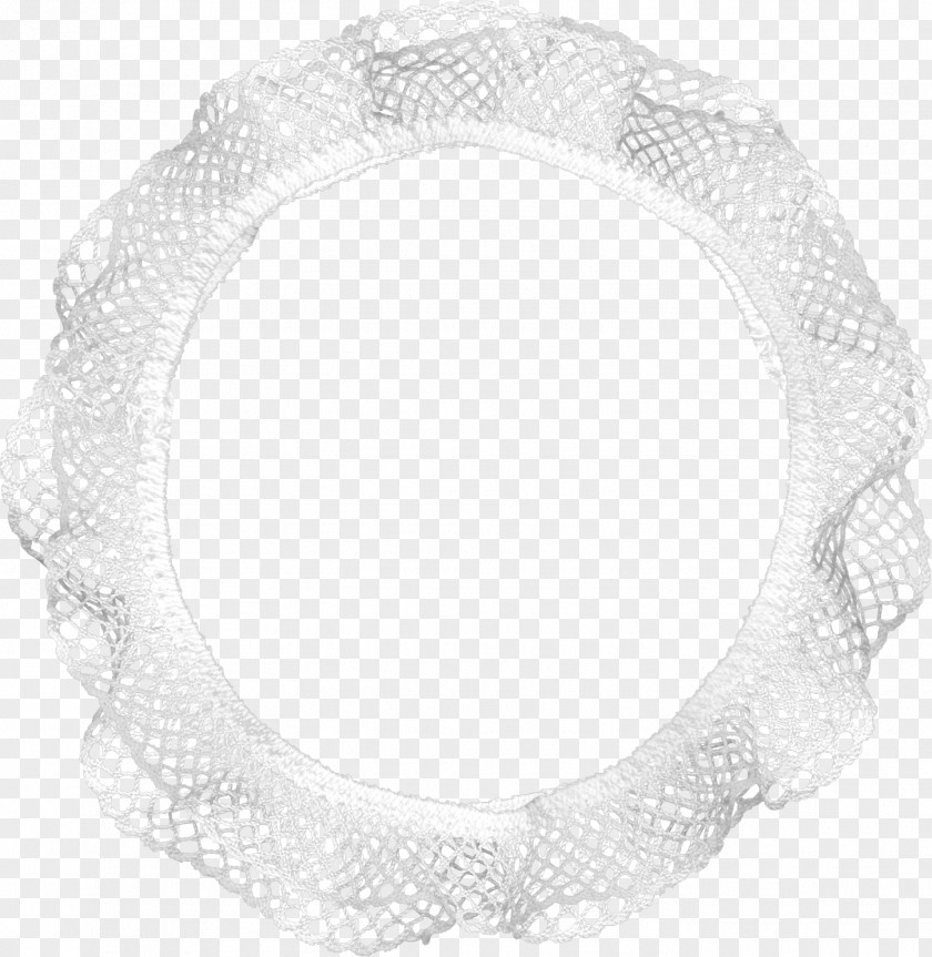 White Circle Pattern Cloth Jewellery Pearl Textile Necklace PNG