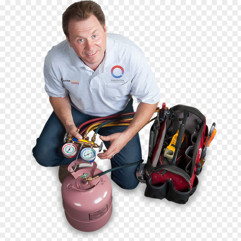 Air Conditioning Technician Around The Clock Heating And Conditioning, Inc. HVAC Central Product PNG
