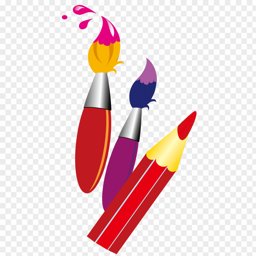 Color Paint Pen School Idea Knowledge Day Clip Art PNG