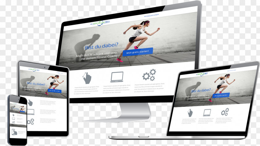 Fitness Coach Website Development Responsive Web Design World Wide PNG