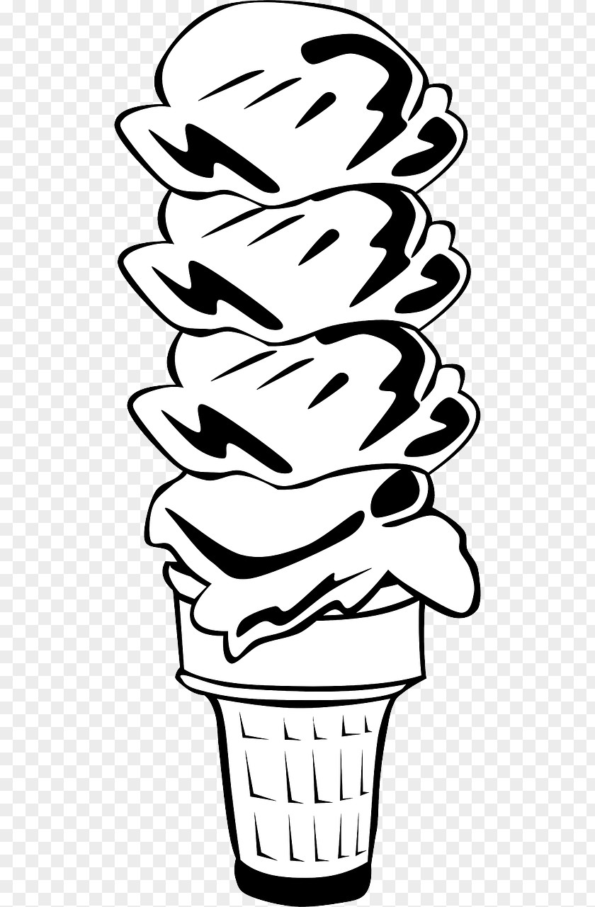 Ice Cream Cones Chocolate Waffle Clip Art PNG