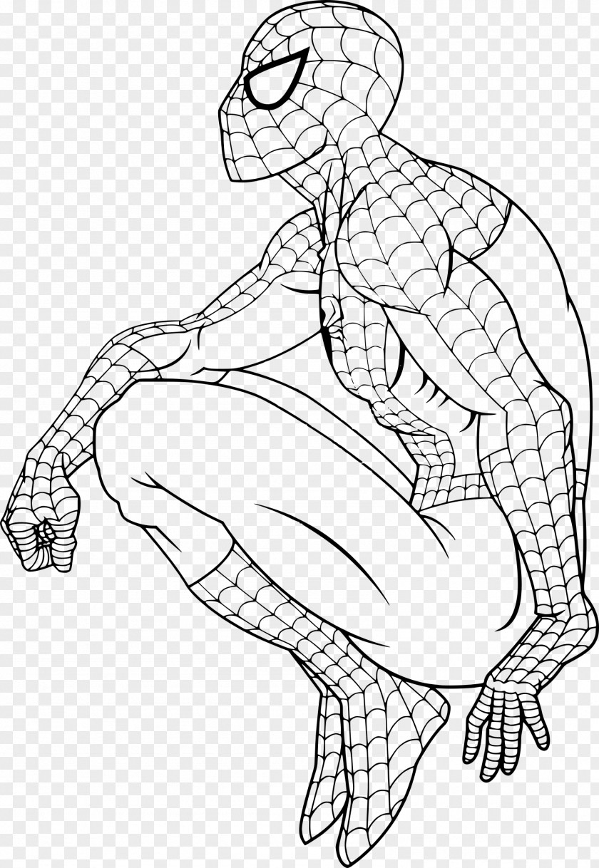 Iron Spiderman Thor Hulk Spider-Man Man Coloring Book PNG