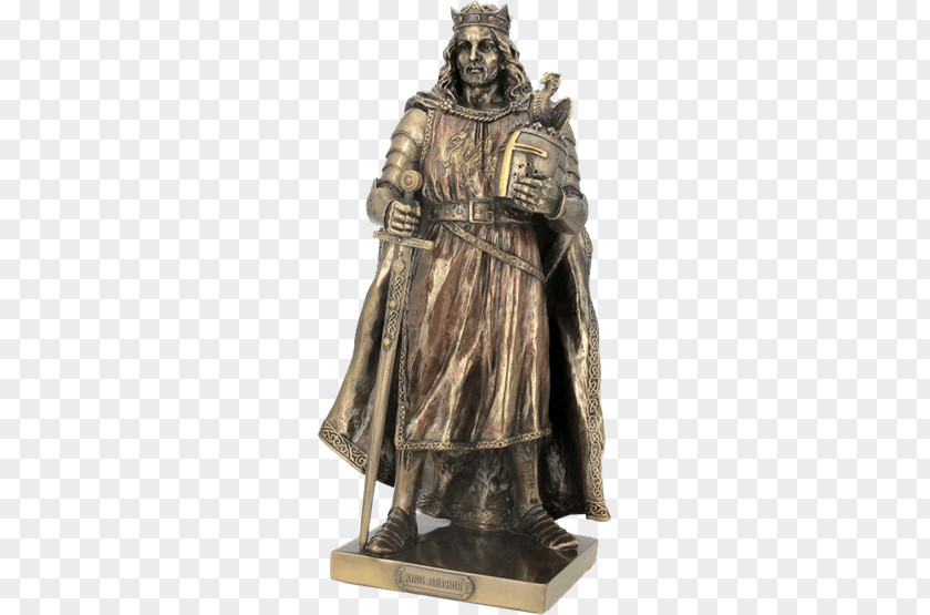 KING ARTHUR King Arthur And His Knights Of The Round Table Bronze Sculpture Statue PNG