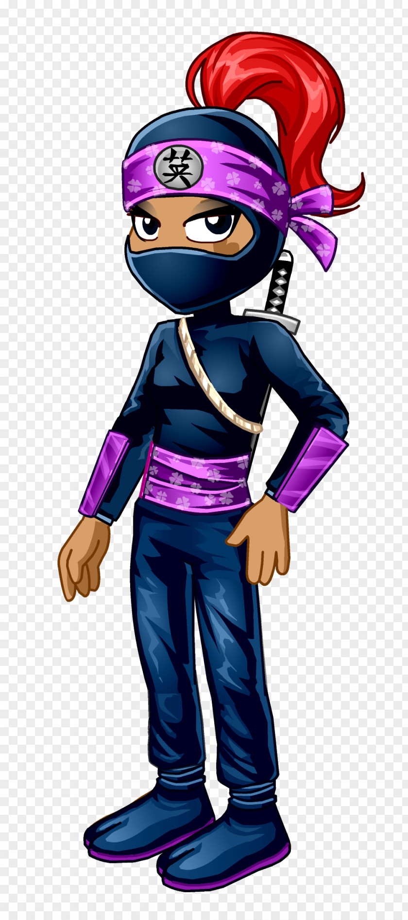 Ninja Cartoon Action & Toy Figures Purple PNG