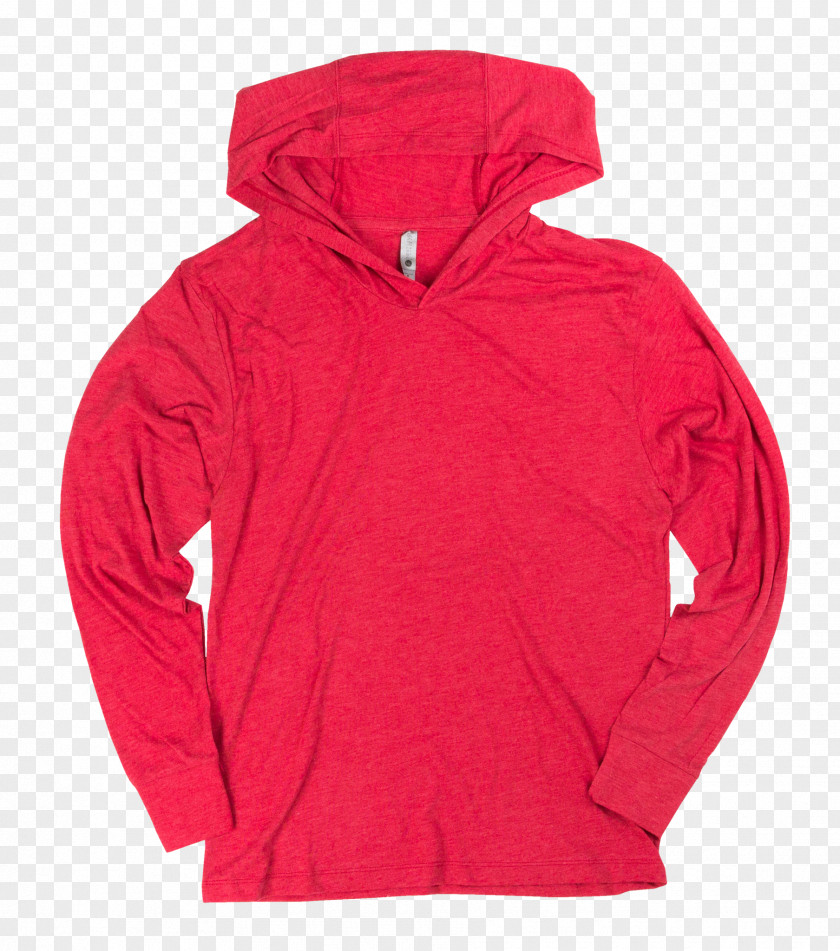 Printed T Shirt Red Hoodie Polar Fleece Neck PNG