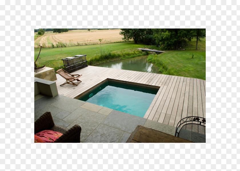 Stone Deck Swimming Pool Piscine En Bois Wood-plastic Composite PNG