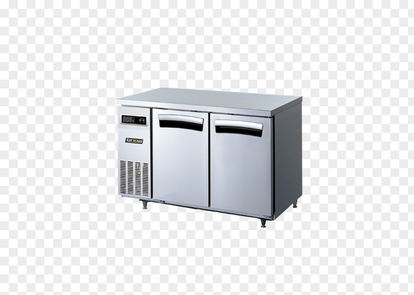 Door Counter Refrigerator Kitchen Refrigeration Table Home Appliance PNG