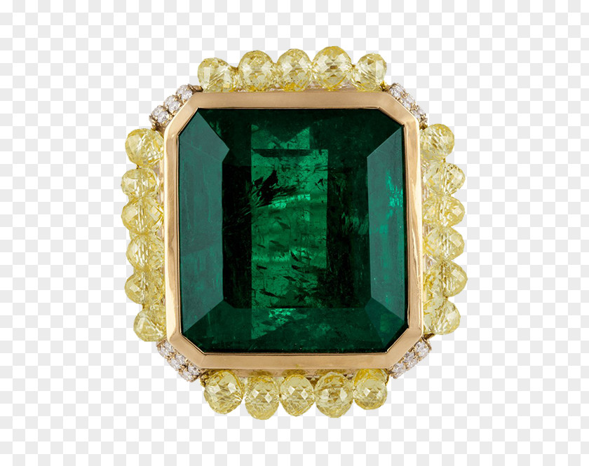 Emerald Diamond Turquoise Ring Zambia PNG