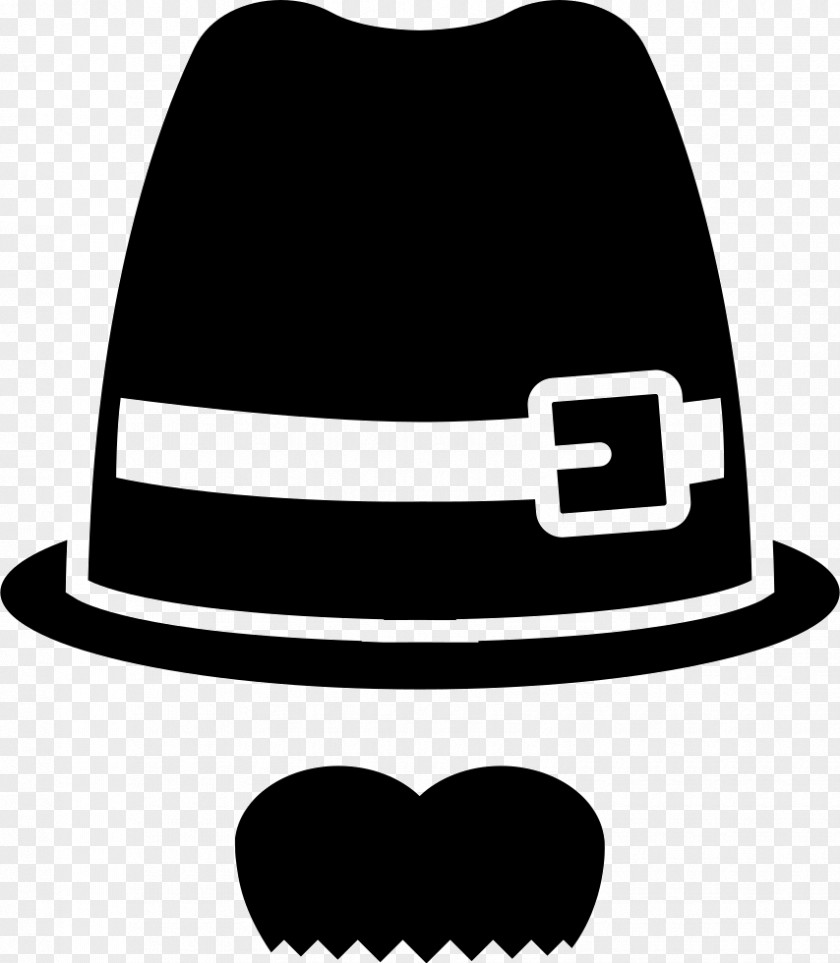 Hat Fedora Moustache Abracadabra Fancy Dress Hire PNG