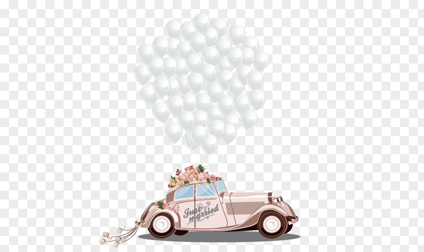 Luxury Car Picture Wedding Invitation Marriage Cartoon PNG
