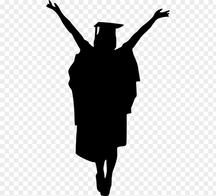 Tree Top Graduation Ceremony Square Academic Cap Silhouette PNG