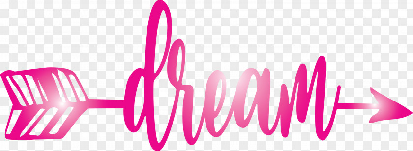 Dream Arrow With Cute Word PNG