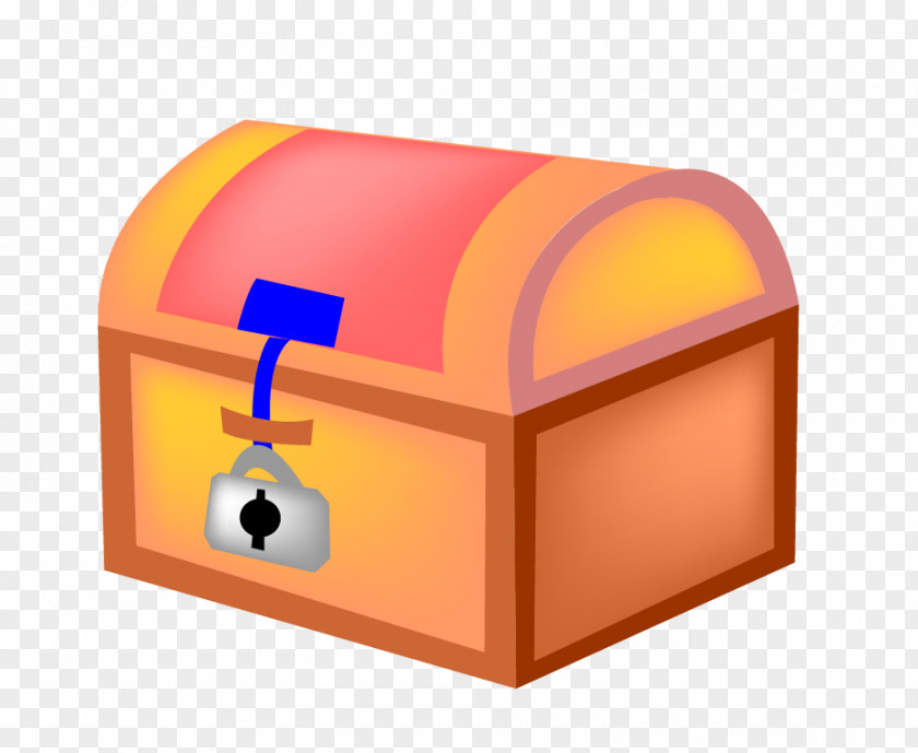 Vintage Wooden Box Treasure Cartoon PNG