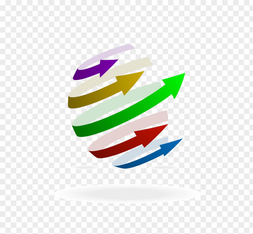 Creative Arrow Logo Illustration PNG