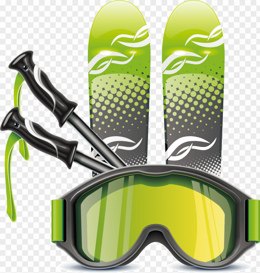 Green Sports Equipment Eye Protection Elements Sport Racket Icon PNG
