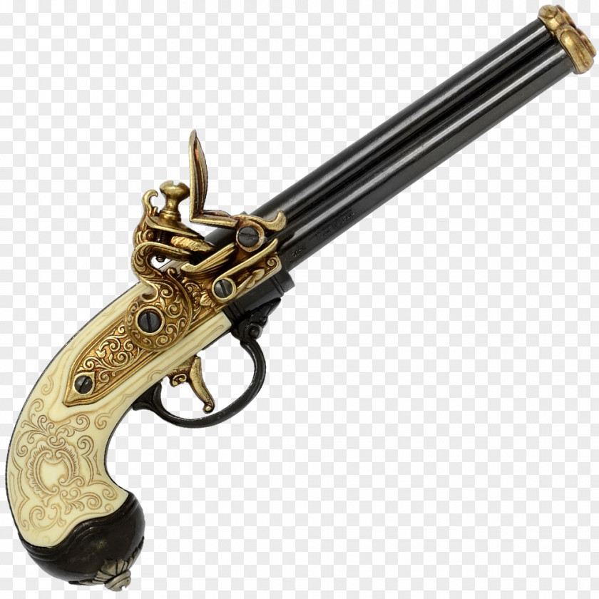 Gunpowder And Lead Revolver Firearm Flintlock Trigger Pistol PNG