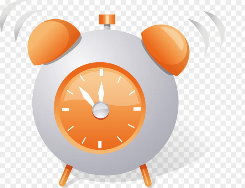 Hand Drawn Vector Alarm Clock Illustration PNG