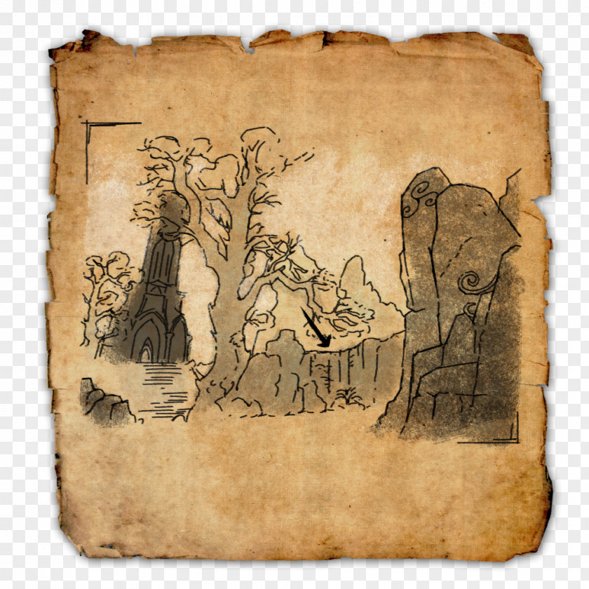 Old Map Treasure The Elder Scrolls Online: Tamriel Unlimited Location PNG
