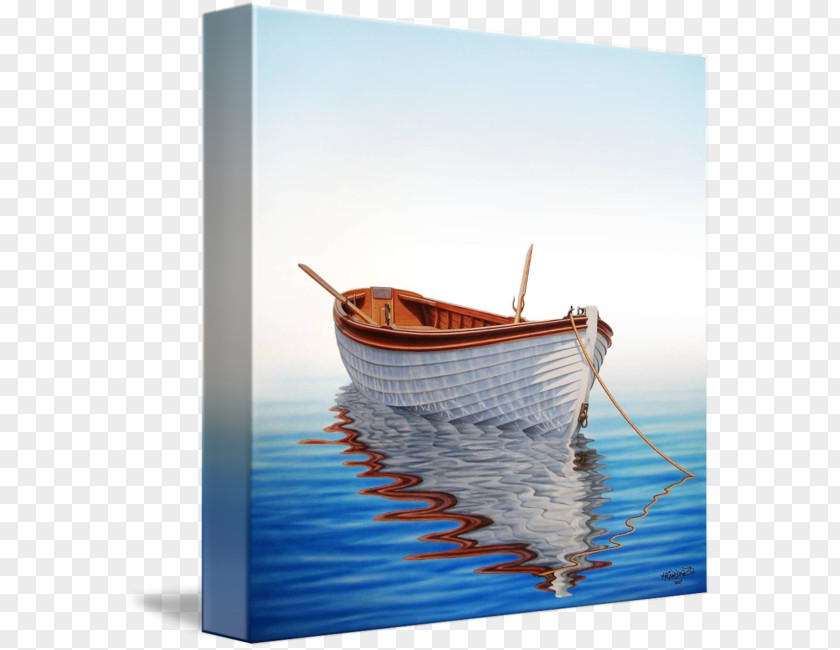 Boat Sea Painting Art Rowing PNG