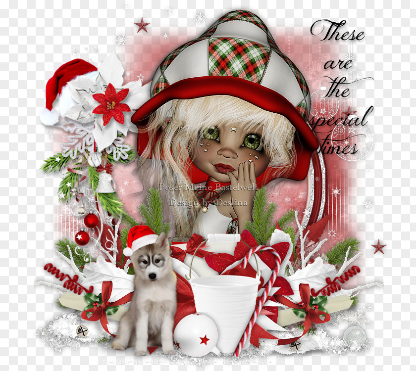 Christopher Puppy Love Christmas Ornament Character PNG